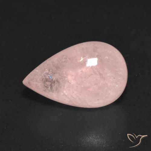4.86ct 자연스러운 미디엄 핑크 모르가나이트, 배 모양, 투명한