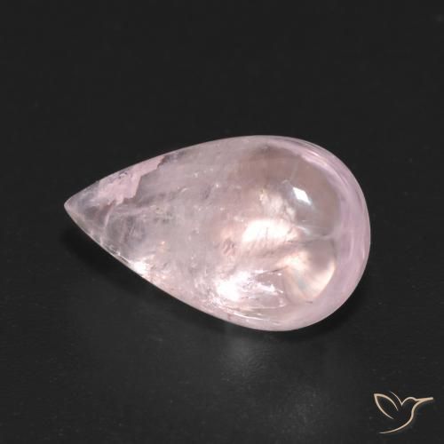 5.30ct 자연스러운 로즈 핑크 모르가나이트, 배 모양, 투명한