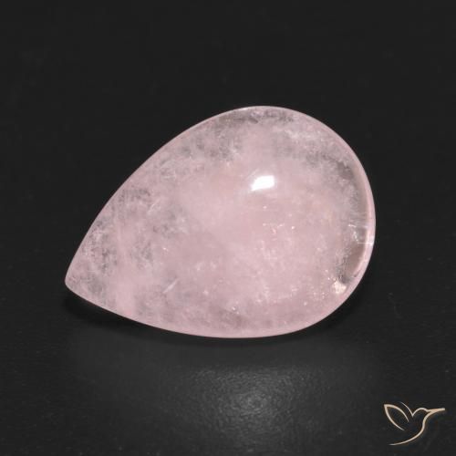 4.31ct 자연스러운 라이트 피치 로즈 모르가나이트, 배 모양, 투명한