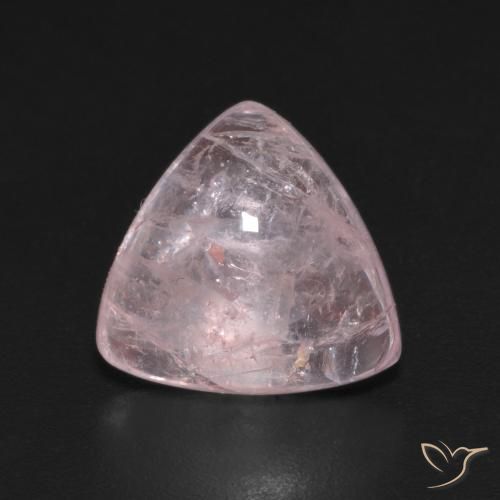 4.11ct 자연스러운 코랄 핑크 모르가나이트, 일조, 투명한