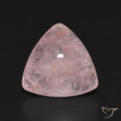 4.18ct 자연스러운 라이트 코랄 핑크 모르가나이트, 일조, 투명한