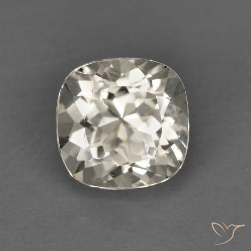 1.01ct 자연스러운 연노랑 모르가나이트, 방석, VS