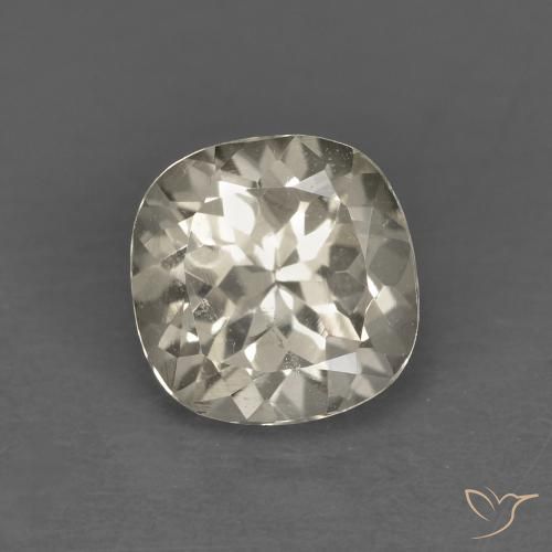 0.89ct 자연스러운 연노랑 모르가나이트, 방석, VS