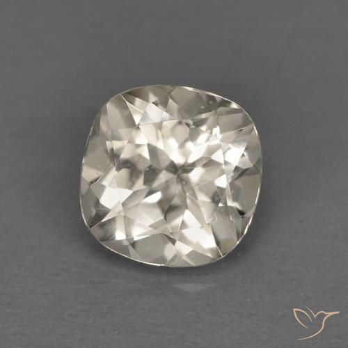 0.81ct 자연스러운 연노랑 모르가나이트, 방석, VS