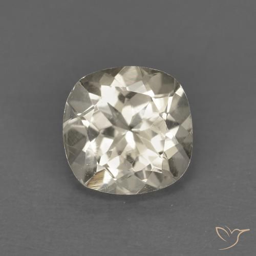 0.72ct 자연스러운 연노랑 모르가나이트, 방석, VS