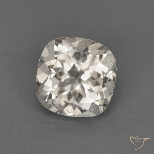 0.82ct 자연스러운 연노랑 모르가나이트, 방석, VS