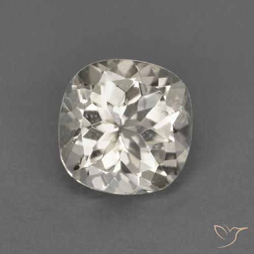 0.93ct 자연스러운 연노랑 모르가나이트, 방석, VS