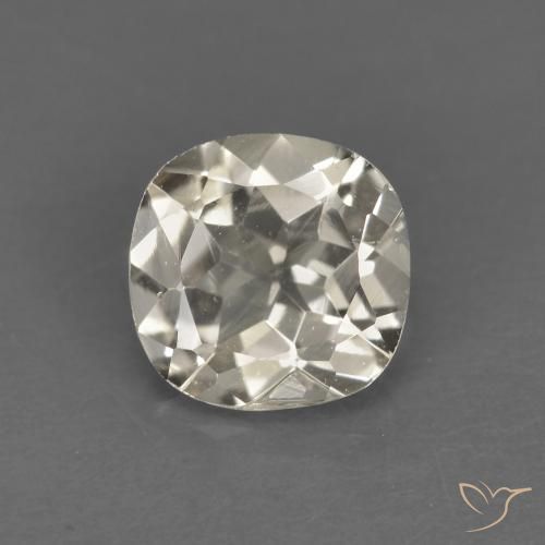 0.72ct 자연스러운 연노랑 모르가나이트, 방석, VS