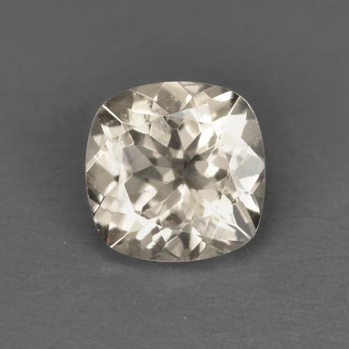 0.81캐럿 천연 라이트 골든 모가나이트, 쿠션 컷, 6.1×6.1 mm, VS