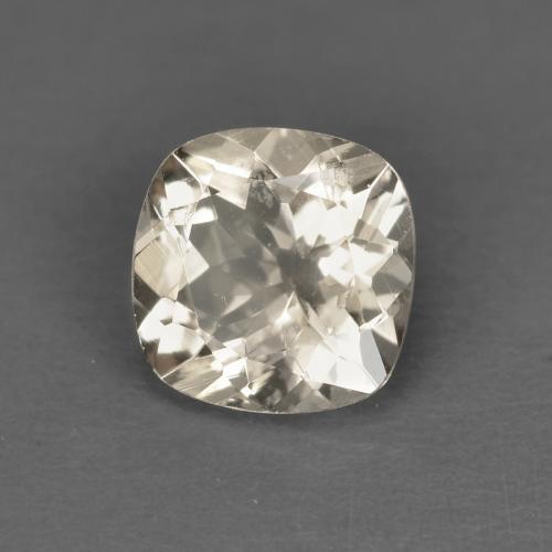 0.81캐럿 천연 라이트 골든 모가나이트, 쿠션 컷, 6.1×6.1 mm, VS