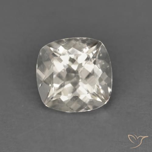 0.82ct 자연스러운 라이트 골든 모르가나이트, 방석, VS