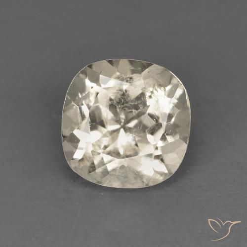 0.87ct 자연스러운 라이트 골든 모르가나이트, 방석, VS