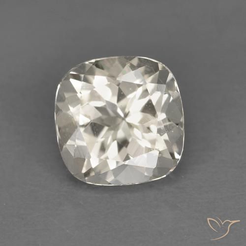0.95ct 자연스러운 라이트 골든 모르가나이트, 방석, VS