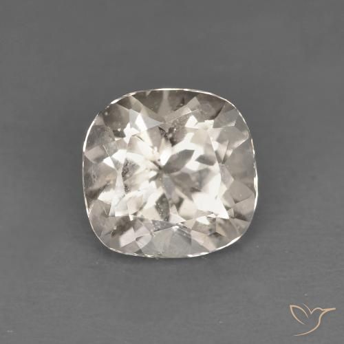 0.77ct 자연스러운 라이트 골든 모르가나이트, 방석, VS