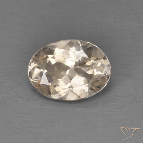 1.12ct 자연스러운 라이트 골든 모르가나이트, 타원형, VS