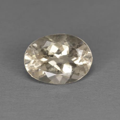 1.14캐럿 천연 라이트 골든 모가나이트, 타원형 컷, 8×5.9 mm, VS