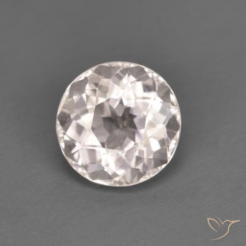1.35ct 자연스러운 매우 밝은 분홍색 모르가나이트, 둥근, VVS