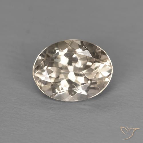 1.06ct 자연스러운 라이트 골든 모르가나이트, 타원형, VVS-VS