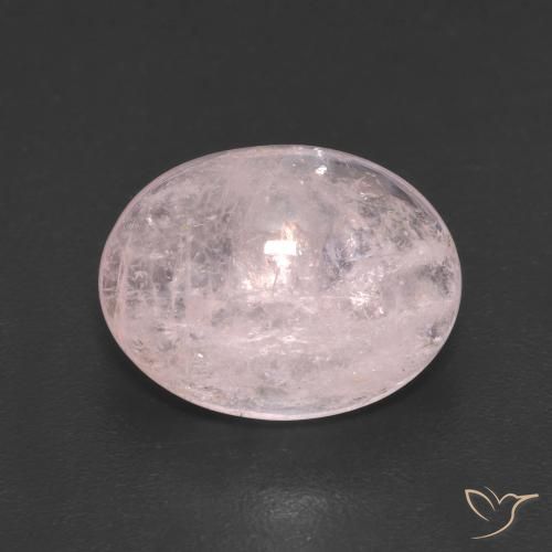 4.01ct 자연스러운 코랄 핑크 모르가나이트, 타원형, 투명한