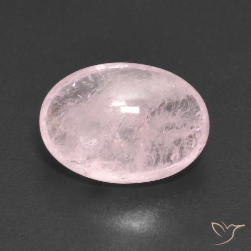 4.56ct 자연스러운 코랄 핑크 모르가나이트, 타원형, 투명한