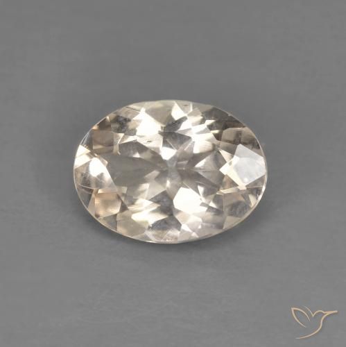 0.92ct 자연스러운 라이트 골든 모르가나이트, 타원형, VS
