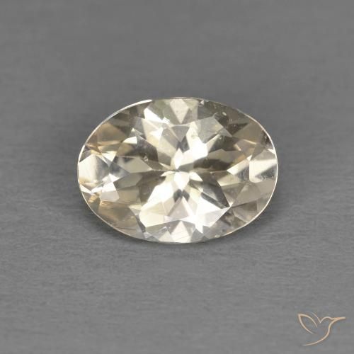 1.01ct 자연스러운 라이트 골든 모르가나이트, 타원형, VS