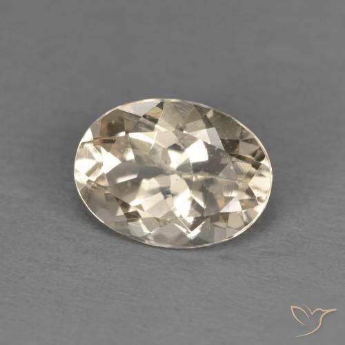 1.24ct 자연스러운 라이트 골든 모르가나이트, 타원형, VS