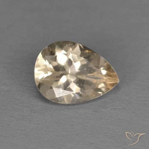 0.98ct 자연스러운 금 모르가나이트, 배 모양, VS