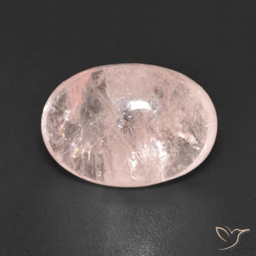 5.56ct 자연스러운 코랄 핑크 모르가나이트, 타원형, 투명한