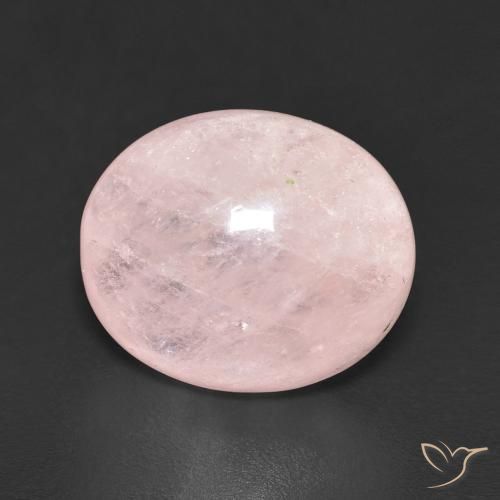 5.06ct 자연스러운 미디엄 핑크 모르가나이트, 타원형, 투명한