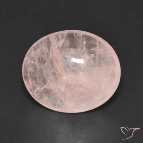 4.45ct 자연스러운 미디엄 핑크 모르가나이트, 타원형, 투명한