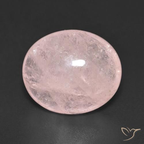 6.44ct 자연스러운 미디엄 핑크 모르가나이트, 타원형, 투명한