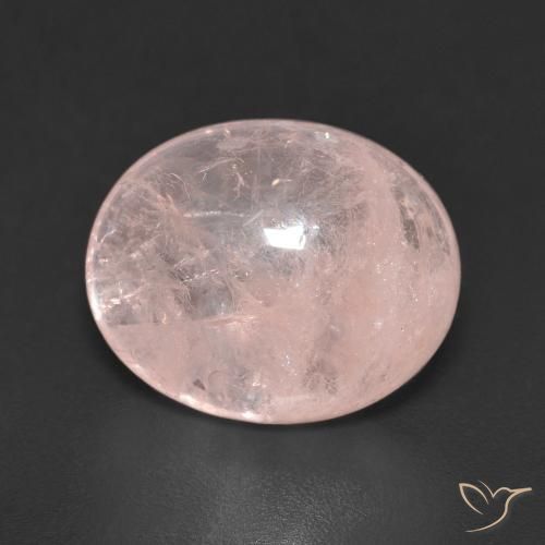 4.71ct 자연스러운 미디엄 핑크 모르가나이트, 타원형, 투명한