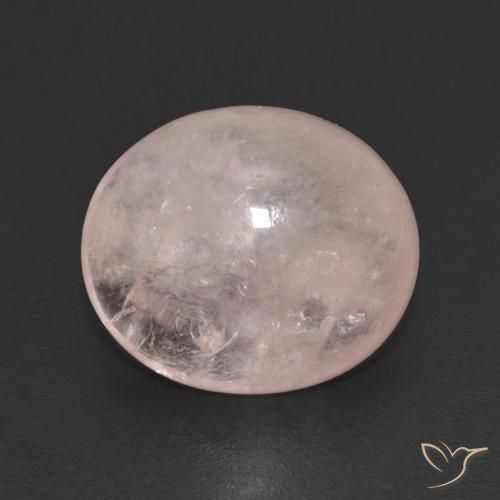 4.90ct 자연스러운 코랄 핑크 모르가나이트, 타원형, 투명한