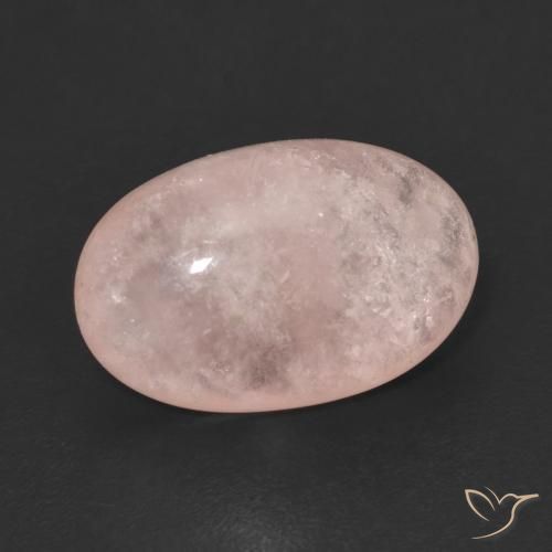 7.67ct 자연스러운 플라밍고 핑크 모르가나이트, 타원형, 투명한