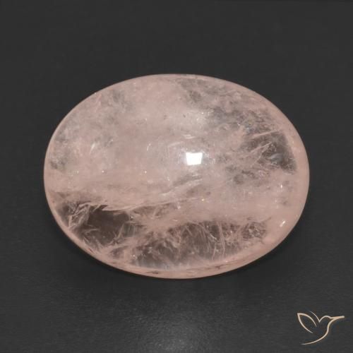 4.86ct 자연스러운 미디엄 핑크 모르가나이트, 타원형, 투명한