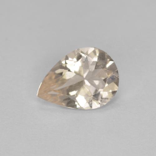 0.54캐럿 천연 라이트 골든 모가나이트, 배 모양, 7.1×5.2 mm, VS