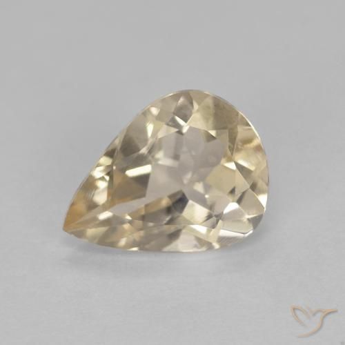 0.97ct 자연스러운 라이트 골든 모르가나이트, 배 모양, VVS-VS