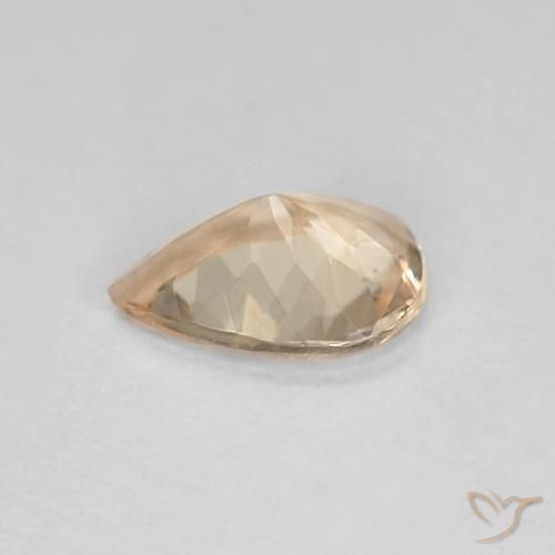0.74캐럿 천연 Light Neutral Orange 모르가나이트, 배 모양, VVS-VS