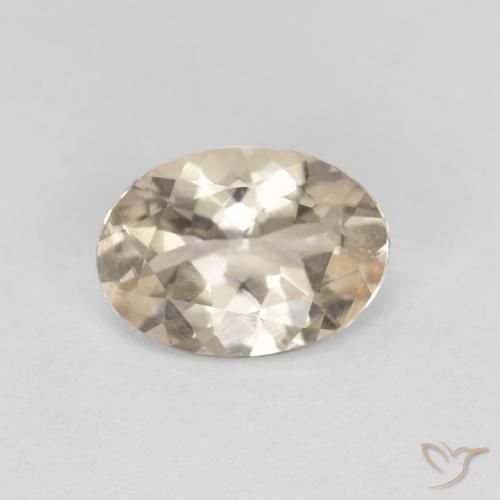 0.86ct 자연스러운 라이트 골든 모르가나이트, 타원형, VVS-VS