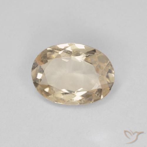 0.81ct 자연스러운 라이트 골든 모르가나이트, 타원형, VS