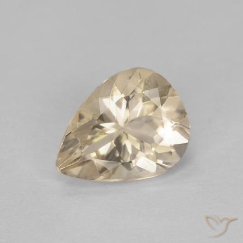 0.94ct 자연스러운 크림 모르가나이트, 배 모양, VVS