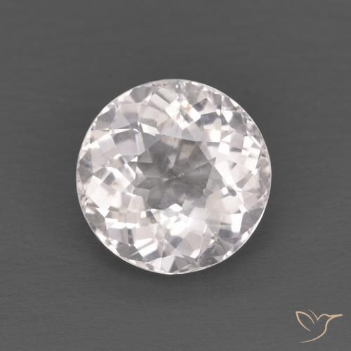 1.25ct 자연스러운 라이트 핑크 모르가나이트, 둥근, VS