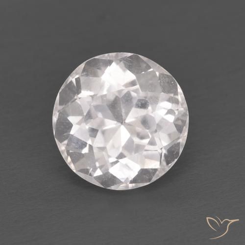 1.25ct 자연스러운 라이트 핑크 모르가나이트, 둥근, VS