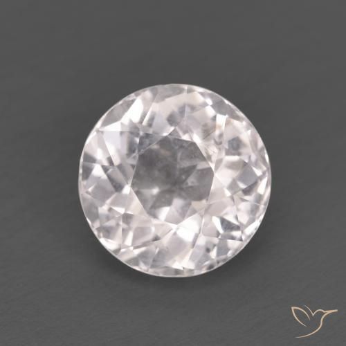 1.32ct 자연스러운 라이트 핑크 모르가나이트, 둥근, VS