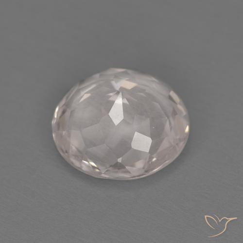 1.04캐럿 천연 매우 밝은 분홍색 모르가나이트, 둥근, VVS-VS