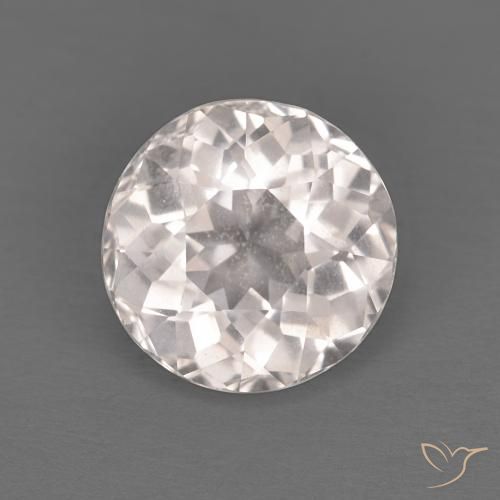 1.32ct 자연스러운 매우 밝은 분홍색 모르가나이트, 둥근, VVS-VS