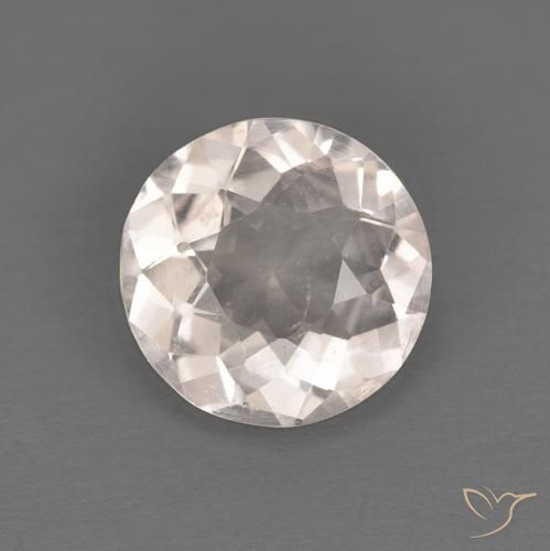 0.93ct 자연스러운 매우 밝은 분홍색 모르가나이트, 둥근, VS