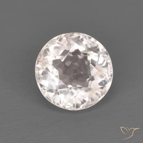 1.22ct 자연스러운 Medium Light-Pink 모르가나이트, 둥근, VS