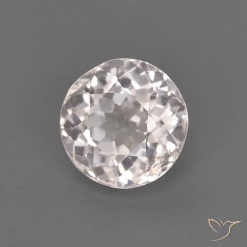 1.02ct 자연스러운 매우 밝은 분홍색 모르가나이트, 둥근, VS
